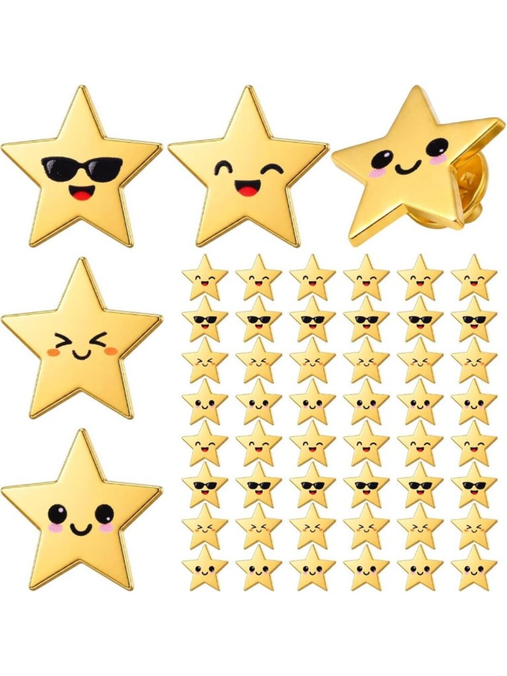Bulk Star Pins - 25/50/100/150/300 Pcs - Craft, DIY, & Decoration Supplies